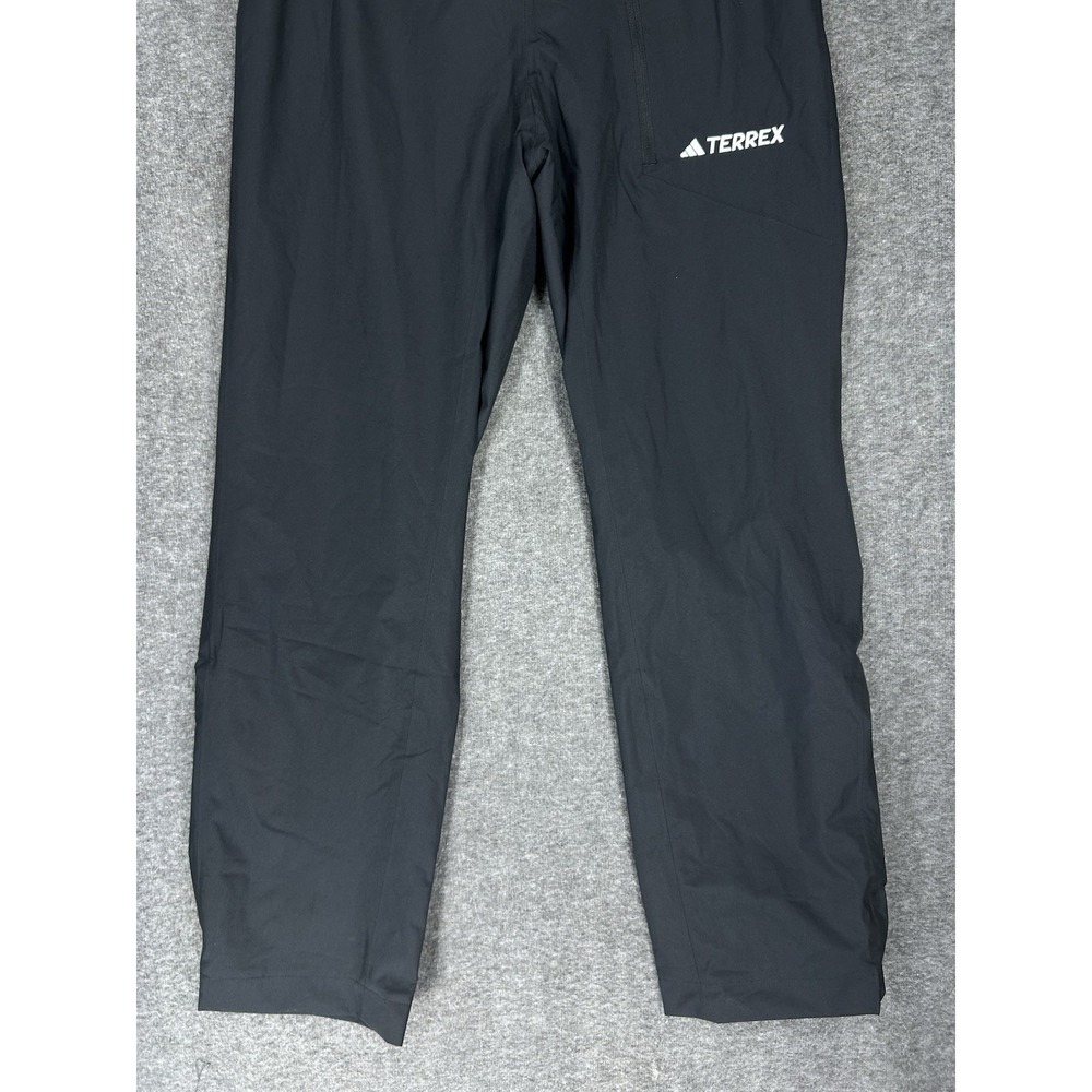 Adidas Terrex Rain Rdy Pants Mens Small Black Track Soccer Wind Mesh Lined - Picture 3 of 13